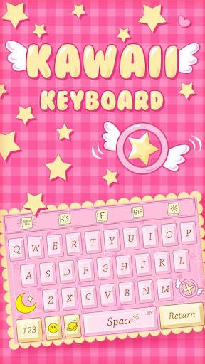 Pink Kawaii Keyboard Theme - عکس برنامه موبایلی اندروید