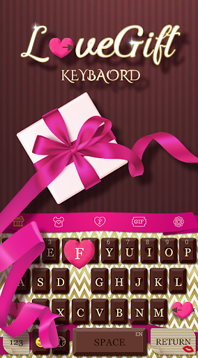 Love Gift Keyboard Theme - عکس برنامه موبایلی اندروید