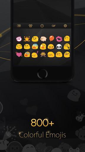 Luxury Black Keyboard Theme - عکس برنامه موبایلی اندروید