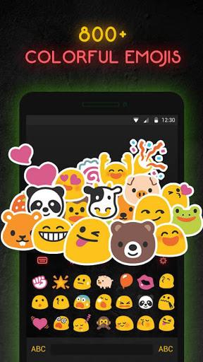 Neon Skull Keyboard Theme - عکس برنامه موبایلی اندروید