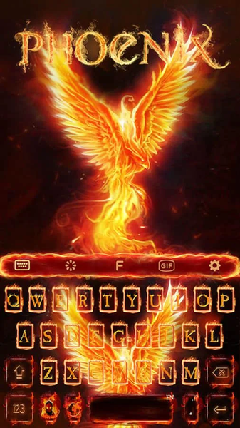 Flame Phoenix Keyboard Theme for Android - عکس برنامه موبایلی اندروید