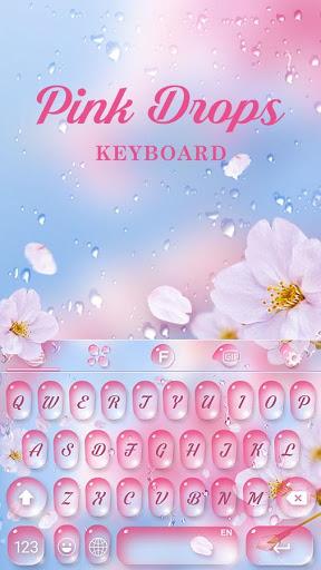 Pink Drops RainbowKey Theme - عکس برنامه موبایلی اندروید