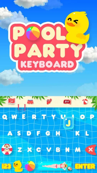 Summer Holiday Keyboard Theme - عکس برنامه موبایلی اندروید