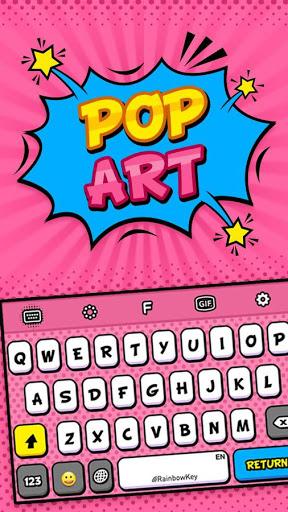 Sweetie Pop Art Keyboard Theme - Emoji & Gif - عکس برنامه موبایلی اندروید