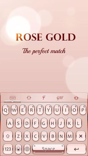 Rose Gold Keyboard Theme - عکس برنامه موبایلی اندروید