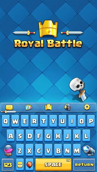 Royal Battle Keyboard Theme - Image screenshot of android app