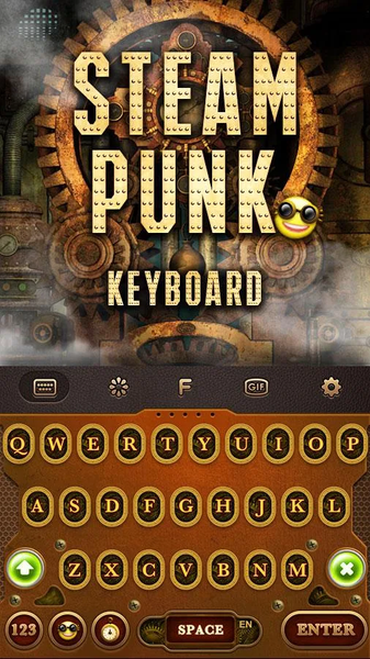 Steampunk Keyboard Theme - عکس برنامه موبایلی اندروید