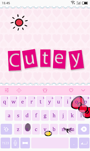 Emoji Keyboard-Cutey - عکس برنامه موبایلی اندروید