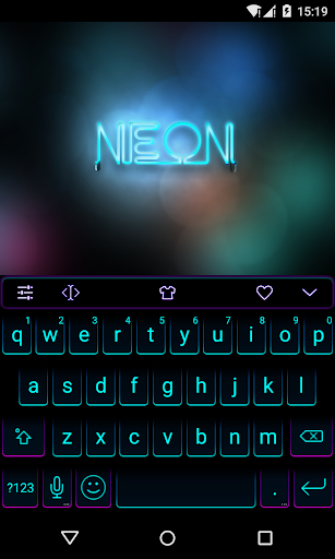 Emoji Keyboard-Neon - Image screenshot of android app