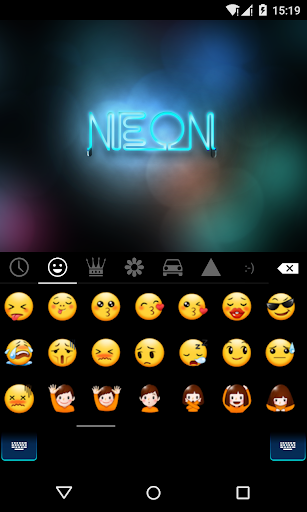 Emoji Keyboard-Neon - عکس برنامه موبایلی اندروید
