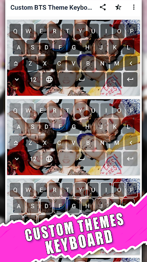 Custom BTS Theme Keyboard - عکس برنامه موبایلی اندروید
