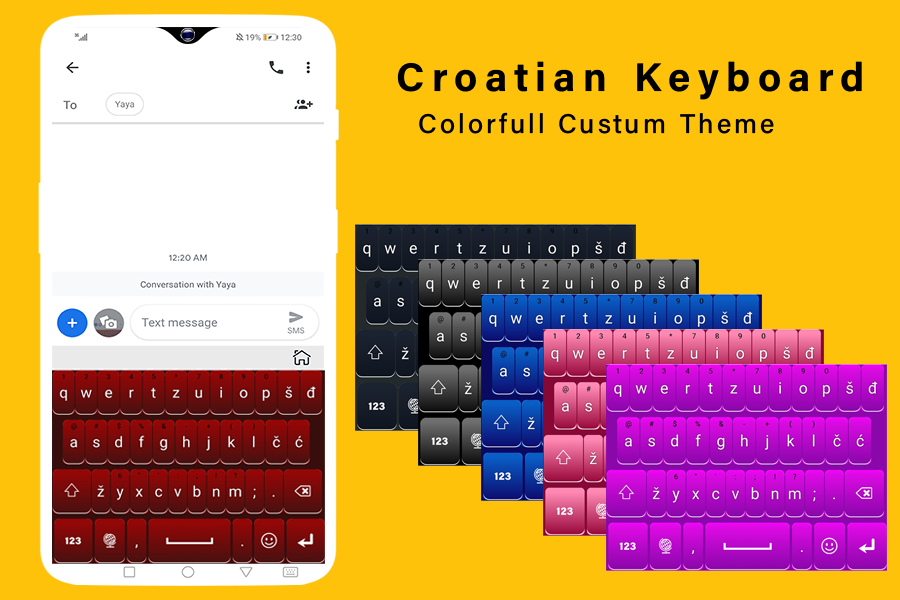 Croatian Language Keyboard - Image screenshot of android app