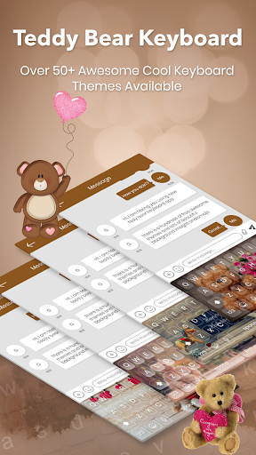 Teddy Bear Keyboard - Image screenshot of android app