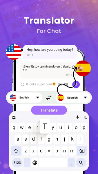 Transly - Keyboard All Chats - Image screenshot of android app