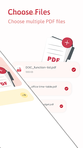 Merge PDF - عکس برنامه موبایلی اندروید