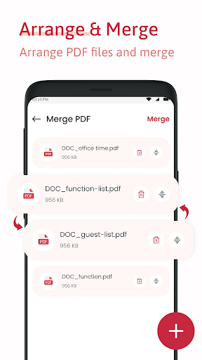 Merge PDF - عکس برنامه موبایلی اندروید