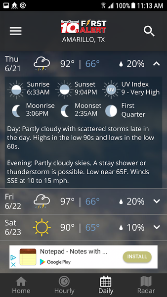 KFDA - NewsChannel ۱۰ Weather - عکس برنامه موبایلی اندروید