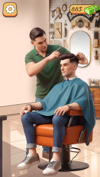 Barber Shop Hairdresser Game - Gameplay image of android game