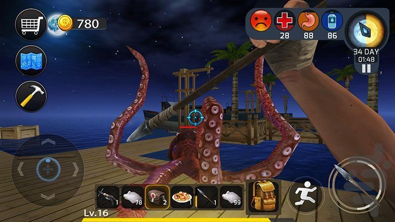 بقا در اقیانوس - Gameplay image of android game