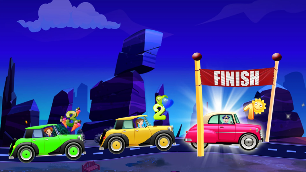 Kids Car Racing: Hill Drive - عکس بازی موبایلی اندروید
