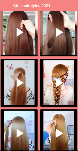 Girls Hairstyles Videos 2021 - Image screenshot of android app