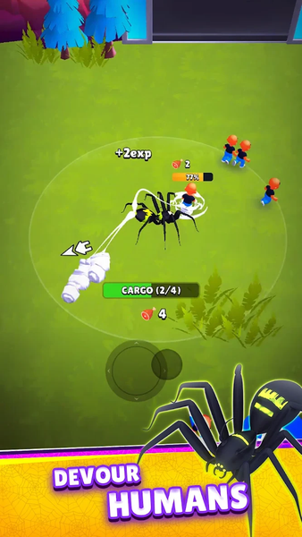 Spider Invasion: RPG Survival! - Gameplay image of android game