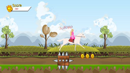 Princess Ride White Horse - Gameplay image of android game