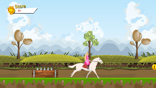 Princess Ride White Horse - Gameplay image of android game