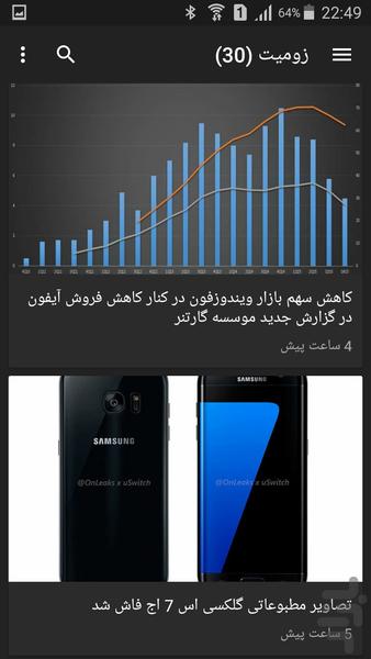 خبرنامه تکنولوژی - عکس برنامه موبایلی اندروید