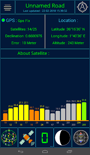 GPS status - عکس برنامه موبایلی اندروید