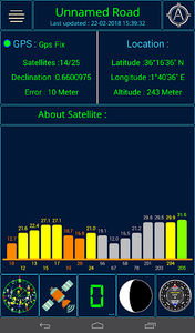 GPS status - Image screenshot of android app