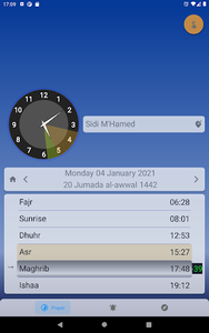 Qibla (Qibla direction & prayer times) - Image screenshot of android app