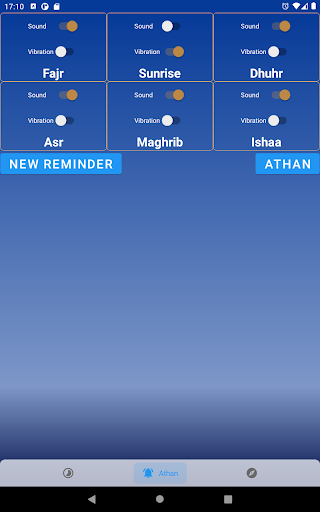 Qibla direction & prayer times - Image screenshot of android app
