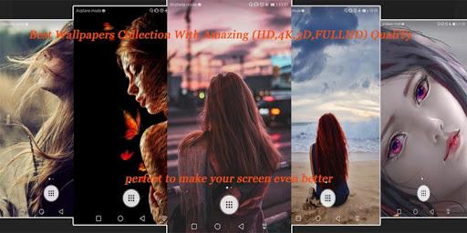 Lonely Girl wallpapers: sad,al - Image screenshot of android app