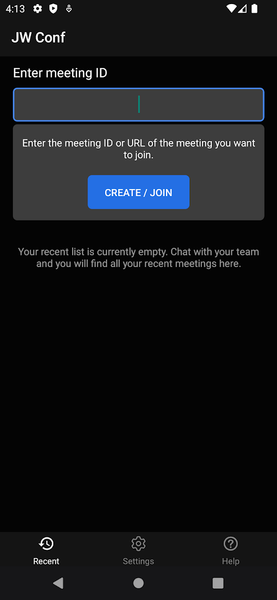 JW Conf - Image screenshot of android app