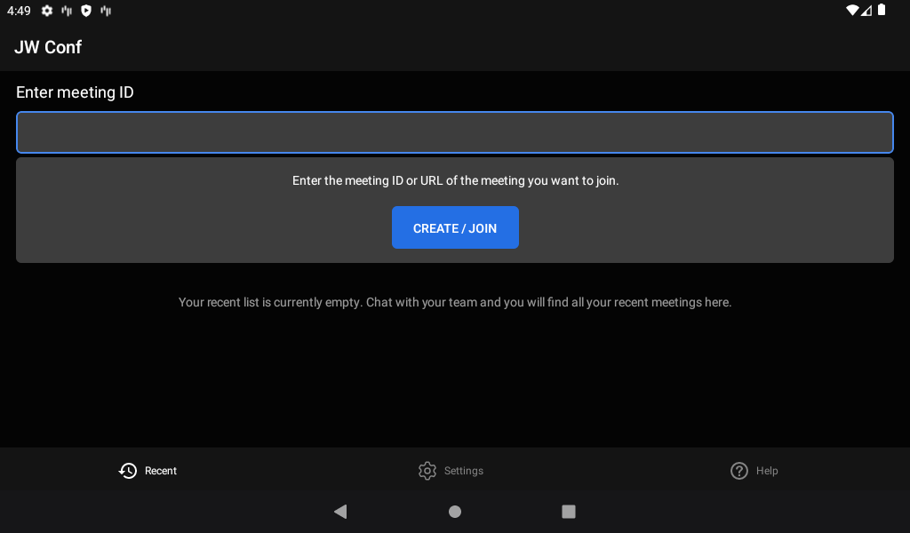 JW Conf - Image screenshot of android app