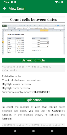 Assistant Excel Learner - Image screenshot of android app