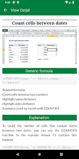 Assistant Excel Learner - عکس برنامه موبایلی اندروید