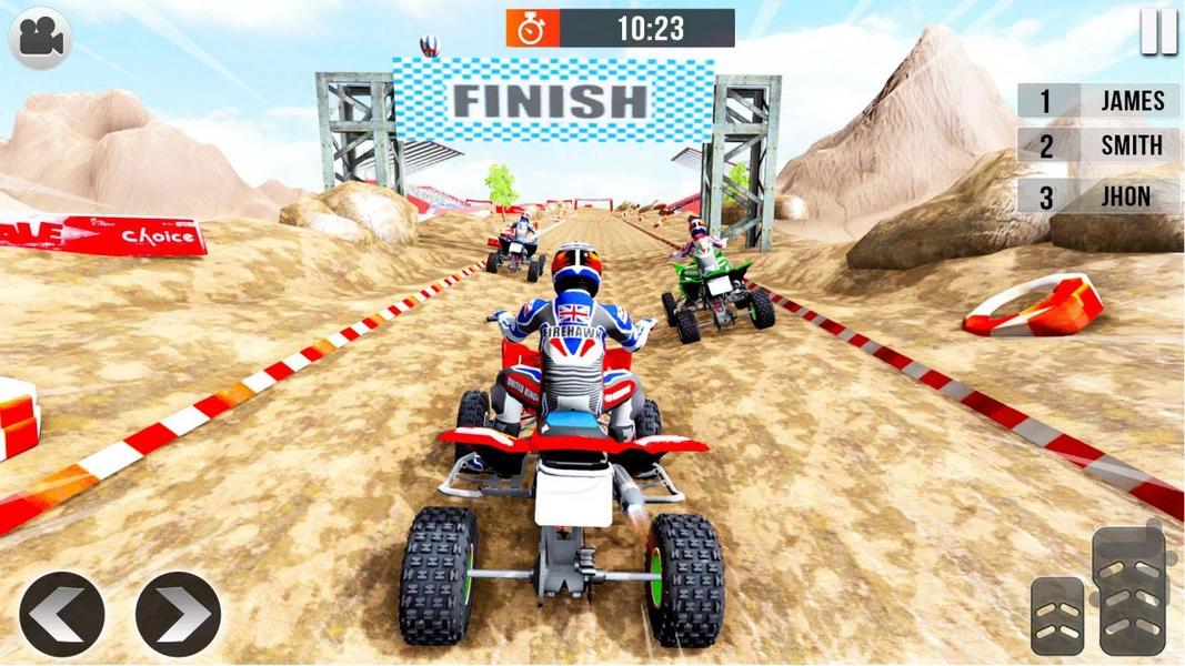 بازی موتور چهار چرخ جنگی - Gameplay image of android game