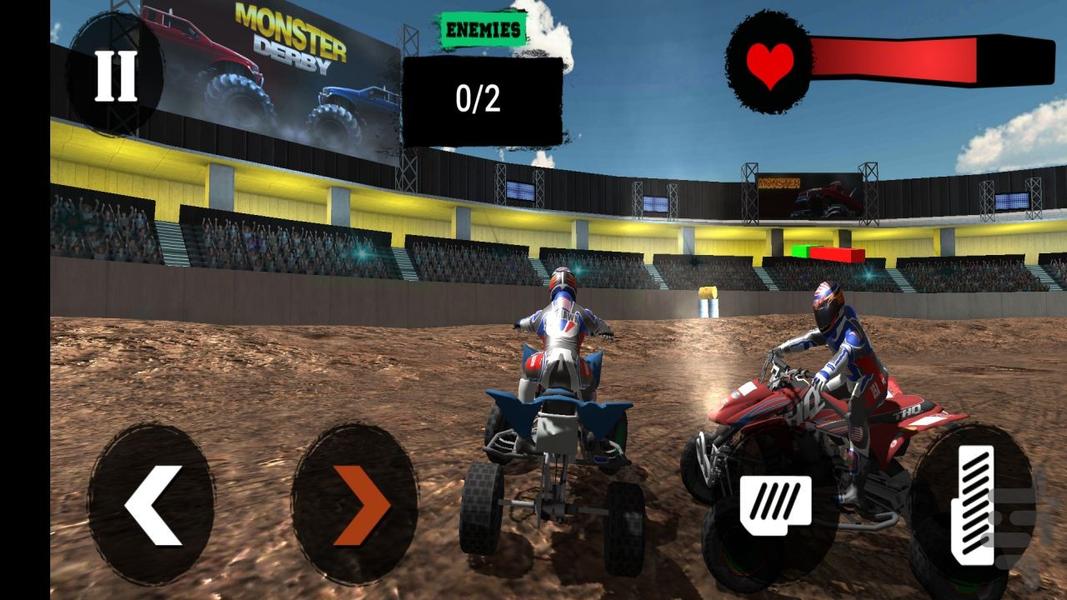 بازی موتور چهار چرخ جنگی - عکس بازی موبایلی اندروید