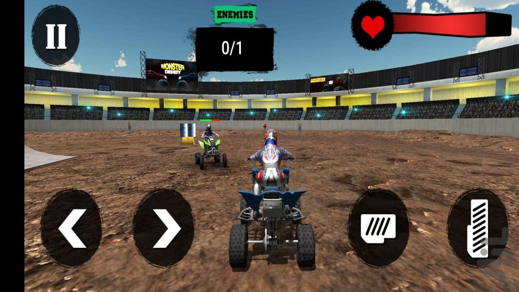 بازی موتور چهار چرخ جنگی - Gameplay image of android game