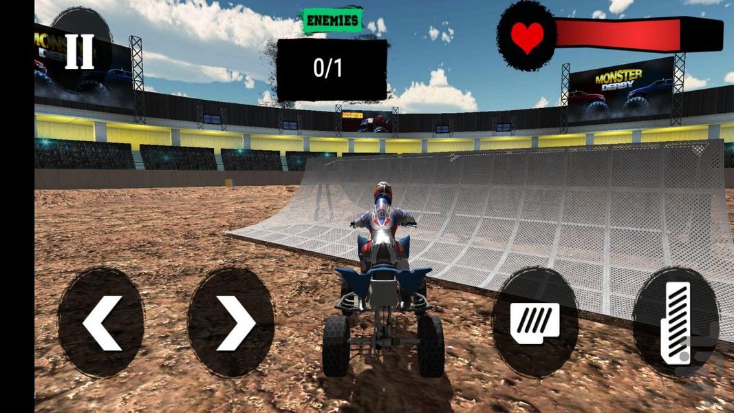 بازی موتور چهار چرخ جنگی - عکس بازی موبایلی اندروید