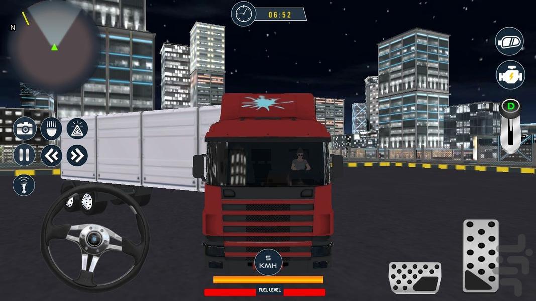 بازی ماشین راننده تریلی - عکس بازی موبایلی اندروید