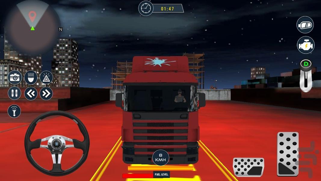 بازی ماشین راننده تریلی - عکس بازی موبایلی اندروید