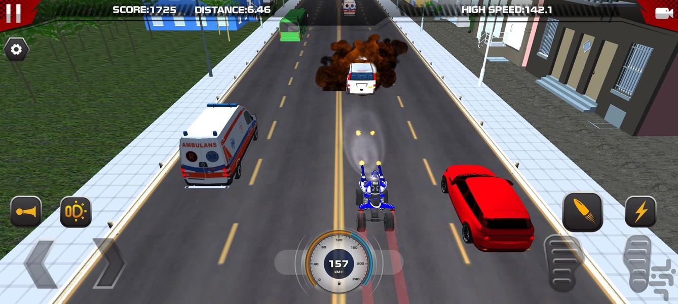 بازی موتور جنگی - Gameplay image of android game