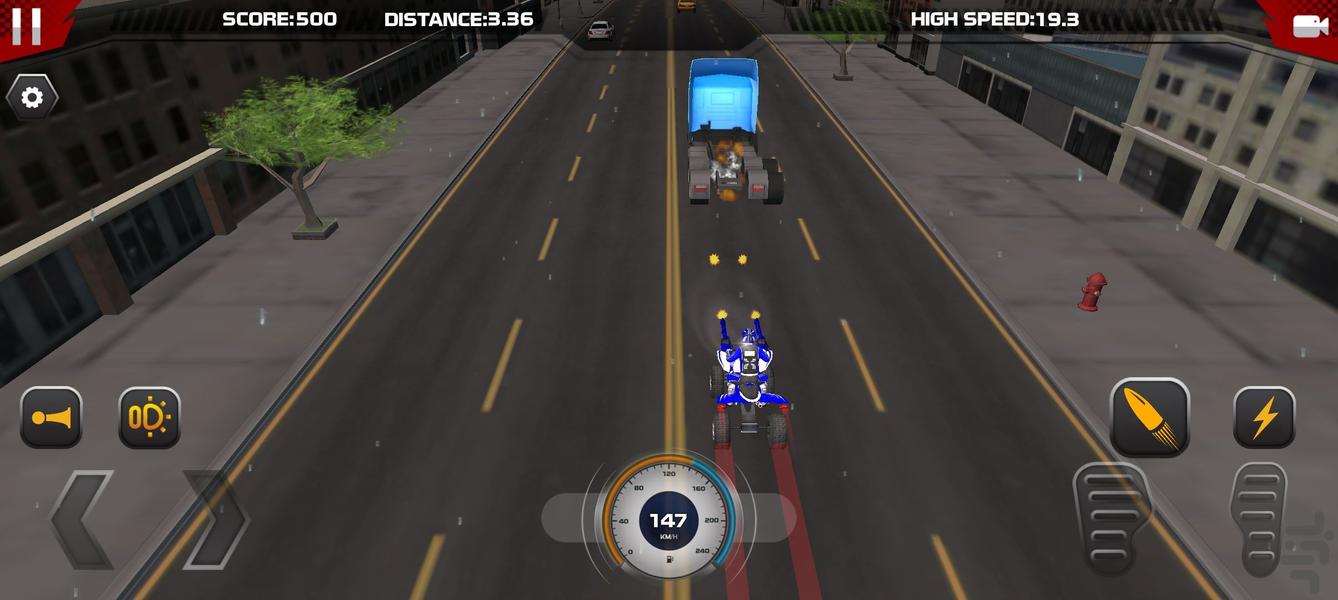 بازی موتور جنگی - Gameplay image of android game