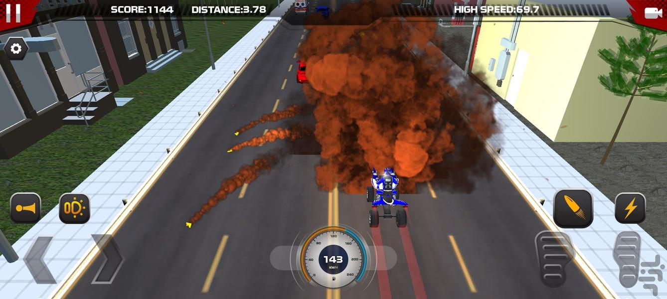 بازی موتور جنگی - Gameplay image of android game