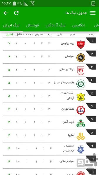 ورزش آنلاین - عکس برنامه موبایلی اندروید