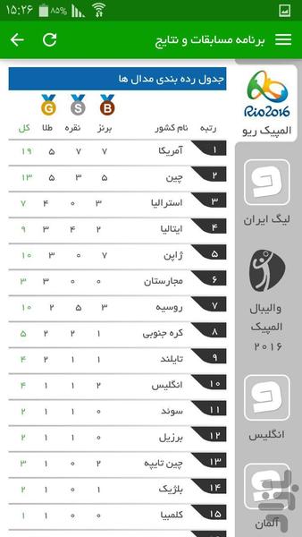 ورزش آنلاین - عکس برنامه موبایلی اندروید