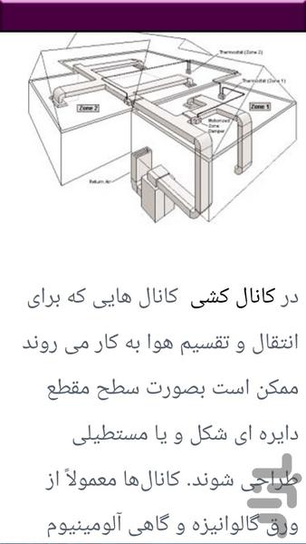 قدم به قدم کانال کشی ساختمان - عکس برنامه موبایلی اندروید